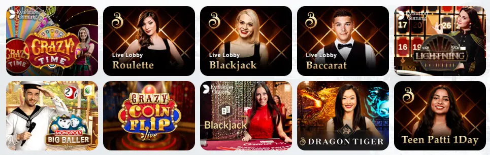 Jeux de casino en direct CasinoLab Casino