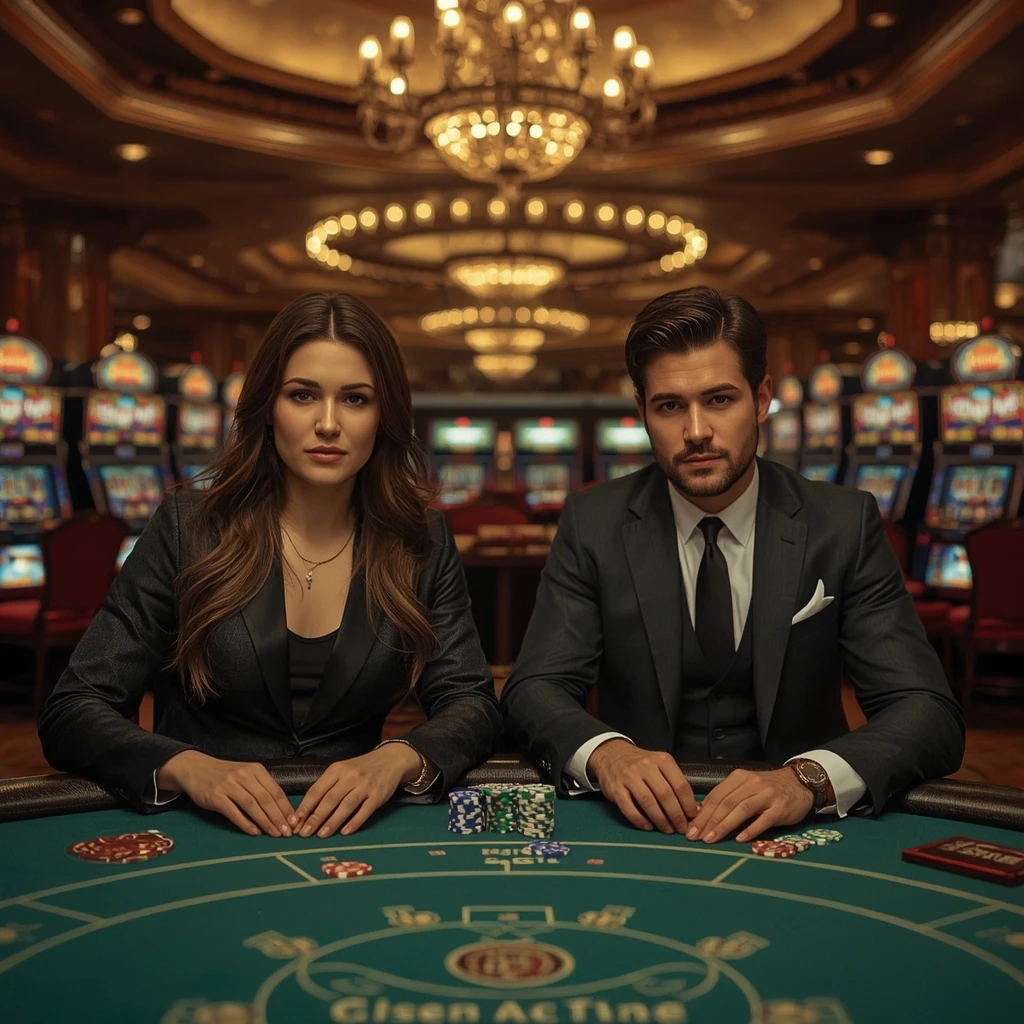 Deux joueurs de poker au CasinoLab Casino